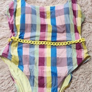 Vibrant Striped One-Piece Swimsuit